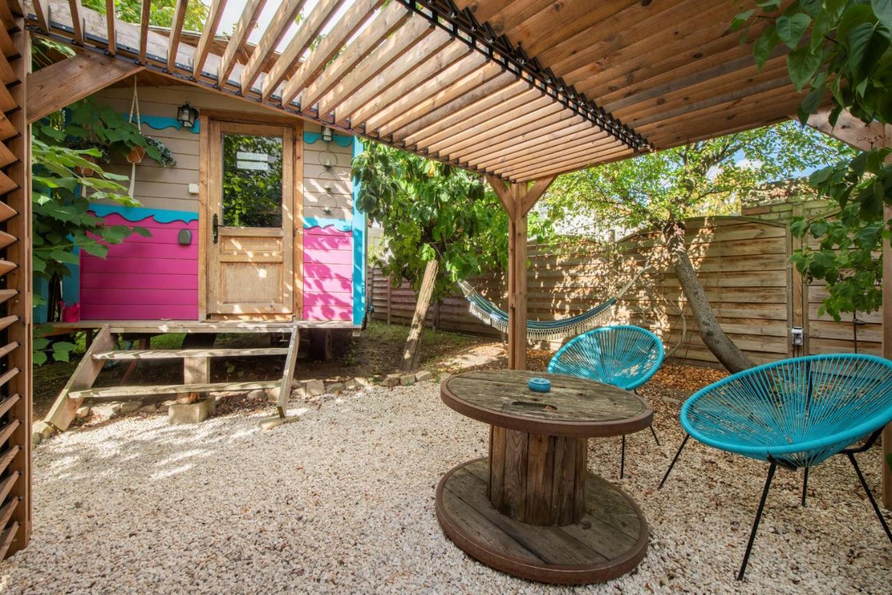 Roulotte Insolite Avec Terrasse Proche Paris Noisy-le-Grand Exterior foto